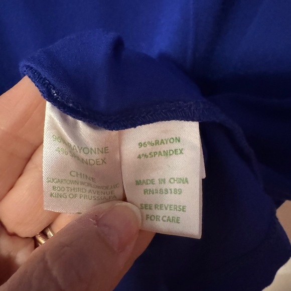 Lilly Pulitzer Royal Blue dress with Ruffled Sleeves - Picture 4 of 5